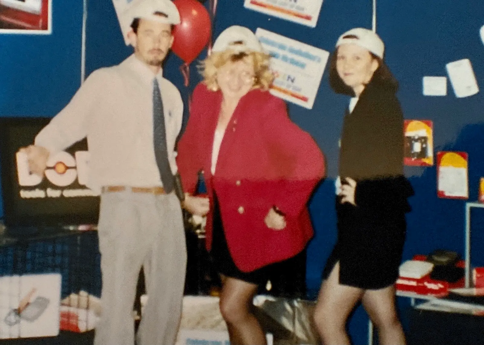 Tracy Sheen at an early career trade show, mid-1990s